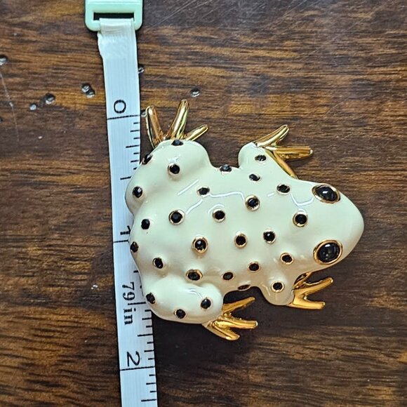 Vintage Frog Brooch Jewelry - Picture 10 of 10